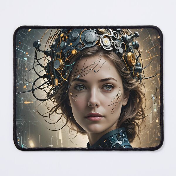 Item preview, Cyber tech portrait of a girl 02 designed and sold by kjp-design.