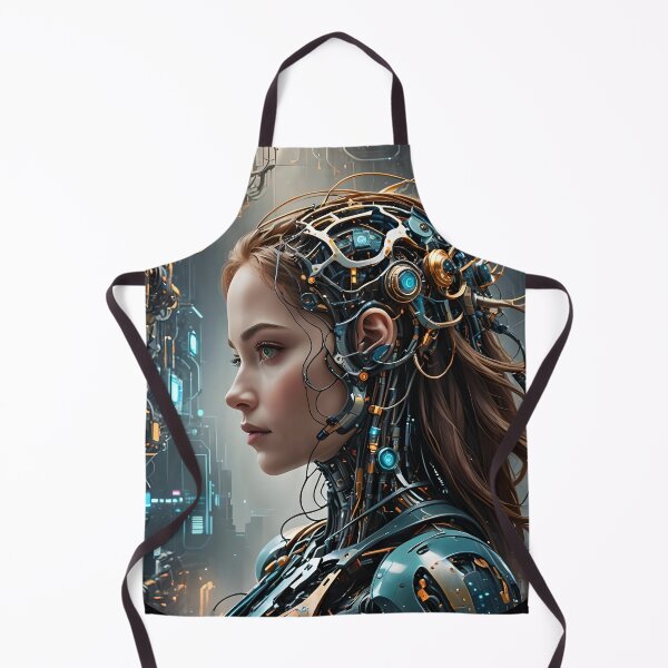 Item preview, Cyber ​​Tech Portrait of a Girl 03 designed and sold by kjp-design.