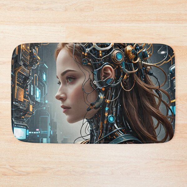 Item preview, Cyber ​​Tech Portrait of a Girl 03 designed and sold by kjp-design.