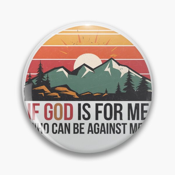 Item preview, If God is for me who can be against me?  designed and sold by Faithloveshop.