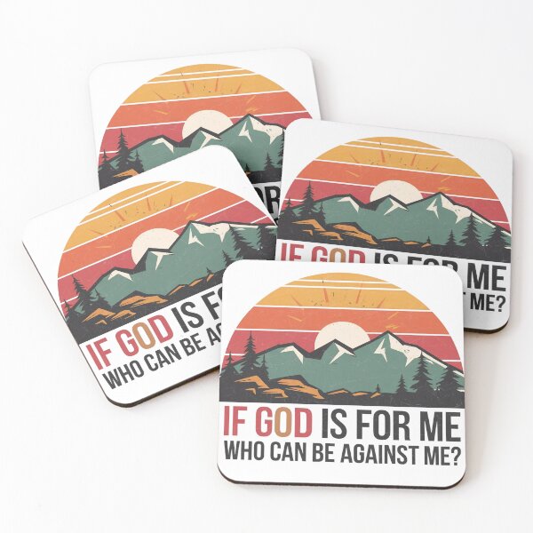 Item preview, If God is for me who can be against me?  designed and sold by Faithloveshop.