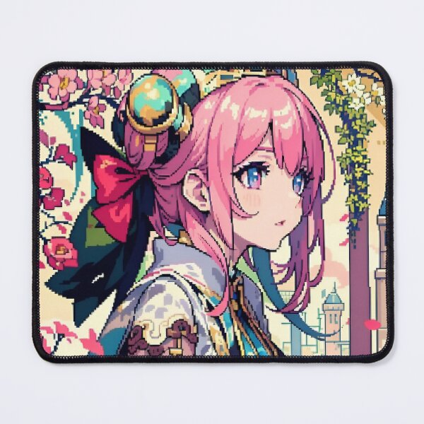 Item preview, pixel art 8 bit Anime Girl with pink hair designed and sold by Octagon20XX.