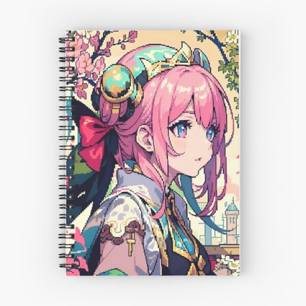 Item preview, pixel art 8 bit Anime Girl with pink hair designed and sold by Octagon20XX.