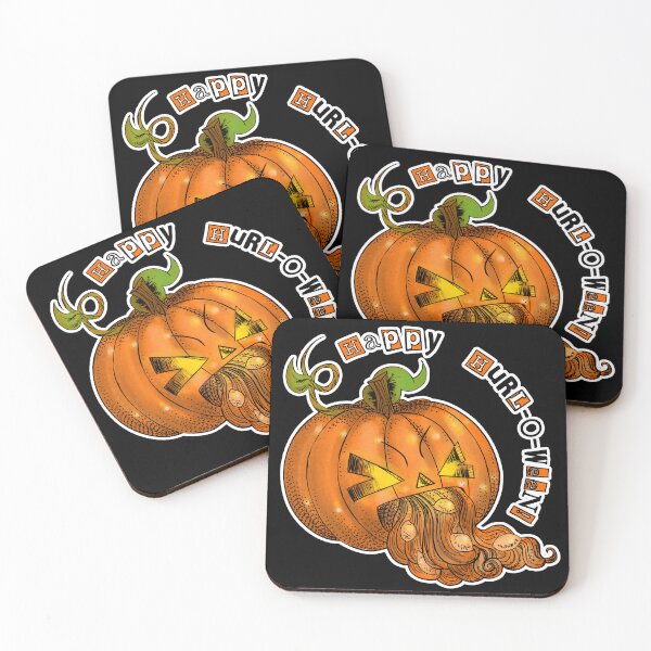 Item preview, Happy Hurl-O-Ween Pumpkin (Halloween) designed and sold by CherryCloudsArt.