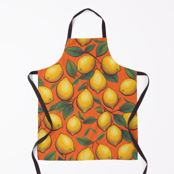 Aperçu de l'œuvre Imprimé à motif citron rétro créée et vendue par Feral Confetti.