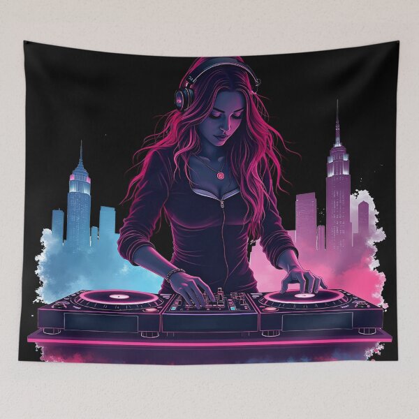 Item preview, DJ Girl from Neon City 02 designed and sold by kjp-design.