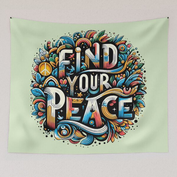 Item preview, Find Your Peace, typography designed and sold by maxmaj.