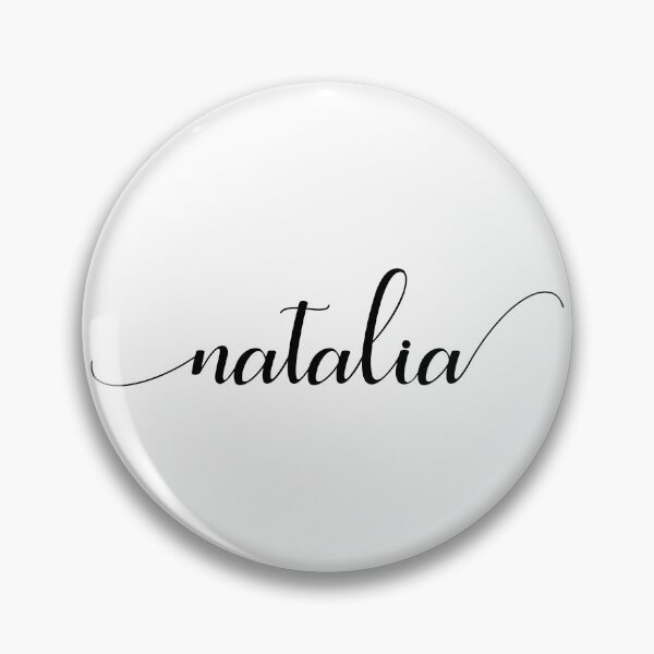 Item preview, Natalia - Custom name on delicate black cursive font designed and sold by To the Lua.