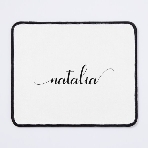 Item preview, Natalia - Custom name on delicate black cursive font designed and sold by To the Lua.