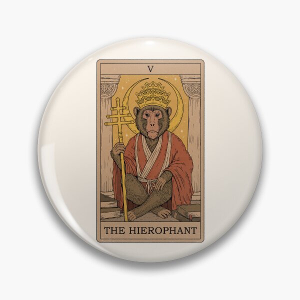 Item preview, The Hierophant - Monkeys Tarot designed and sold by Thiago Corrêa.