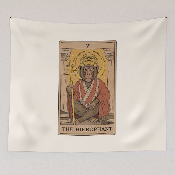Item preview, The Hierophant - Monkeys Tarot designed and sold by Thiago Corrêa.