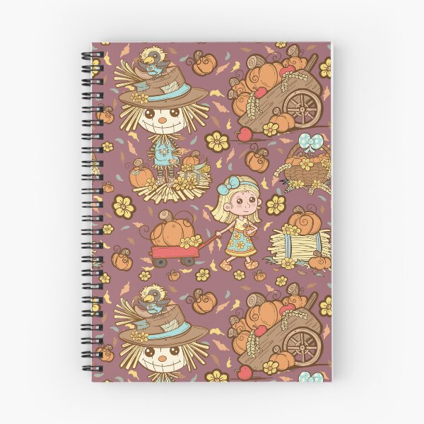 Item preview, Cute Thanksgiving Pattern with Scarecrow Maroon designed and sold by Jessica Erin.