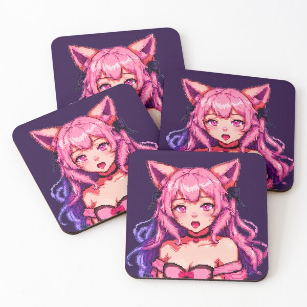 Item preview, Retro RPG Pixel Art Anime Cat Girl designed and sold by Octagon20XX.