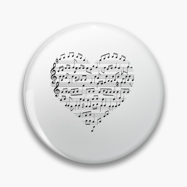 Artikelvorschau, Heart of Music Notes – Perfekt für Musiker und Musikliebhaber entworfen und verkauft von paulo silveira.
