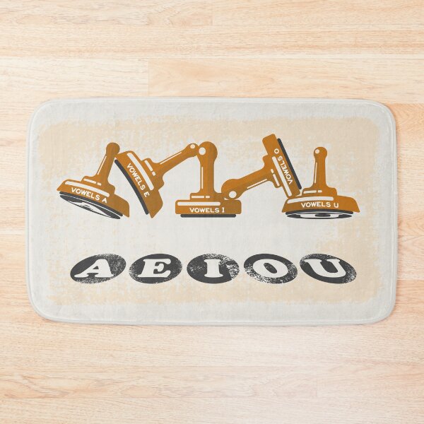 Item preview, Vowels AEIOU English language designed and sold by piedaydesigns.