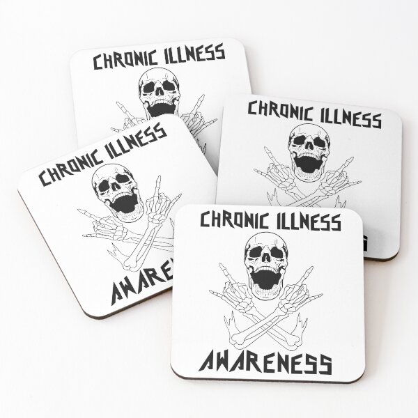 Item preview, Chronic Illness Awareness Skull  designed and sold by Be-Potsitive.