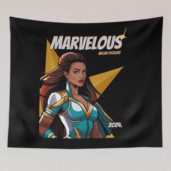 Item preview, Superhero Woman Marvelous 2024 Comic Royal Aqua Queen designed and sold by Melan Designs.