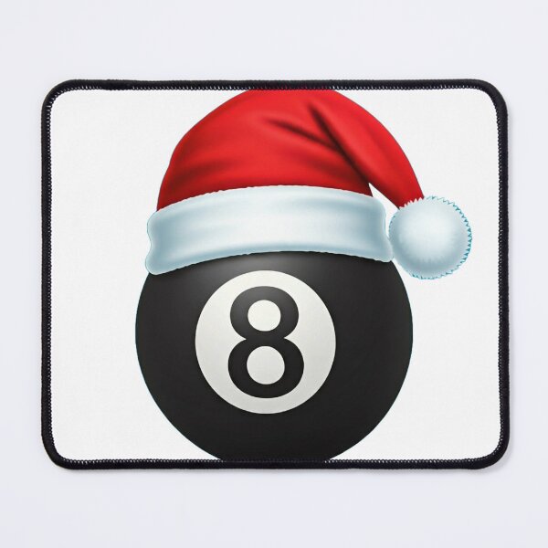 Item preview, White Shirt Christmas 8 Ball Pool - Festive Billiards designed and sold by billiards TRININIT.