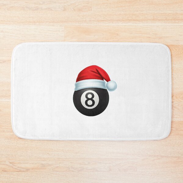 Item preview, White Shirt Christmas 8 Ball Pool - Festive Billiards designed and sold by billiards TRININIT.