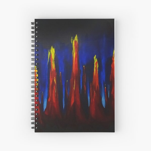 Night Flares Spiral Notebook