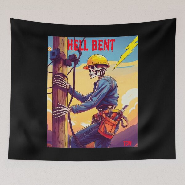 Item preview, Hell Bent Lineman designed and sold by TheCussnWolf.