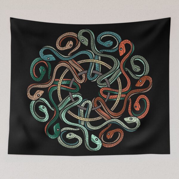 Item preview, Double Headed Snake Mandala designed and sold by DaveDanchuk.