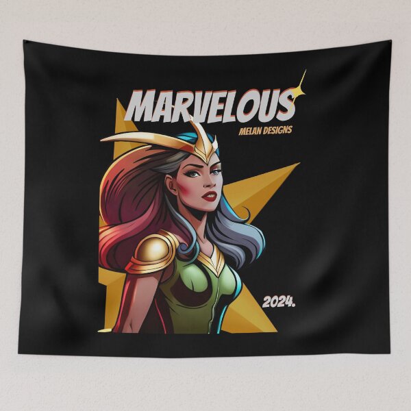 Item preview, Superhero Woman Marvelous 2024 Gold Crown Comic Queen designed and sold by Melan Designs.