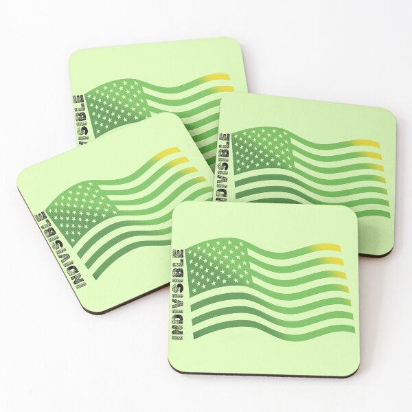 Item preview, Indivisible - Mental Health Awareness - Green and Yellow American USA Flag designed and sold by SpeakBoldly.