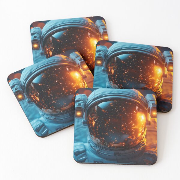 Item preview, Astronaut's Reflections in a Cosmic Glow designed and sold by lematworks.