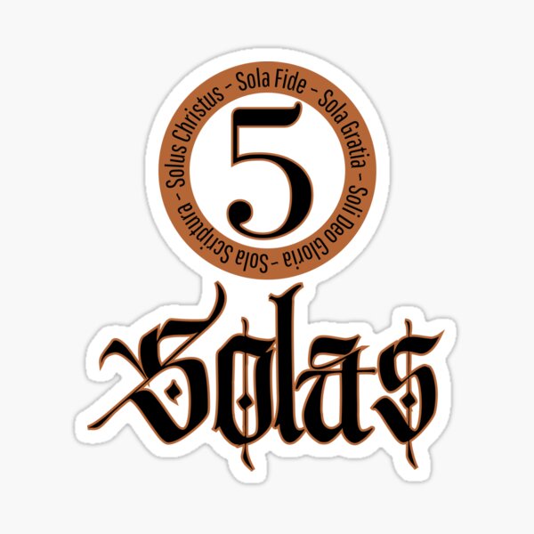 Vista previa del artículo con la obra «5 solas», diseñado y vendido por coltonsreviews.