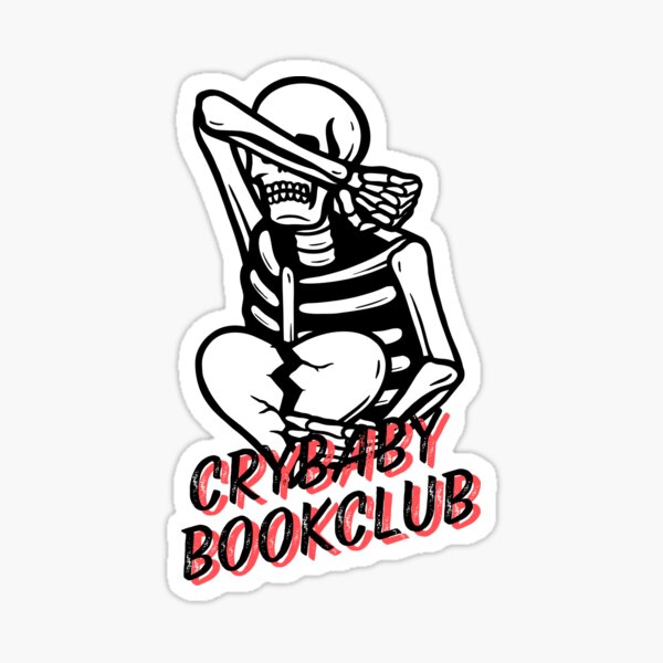 Crybaby Book Club Skeleton Sticker
