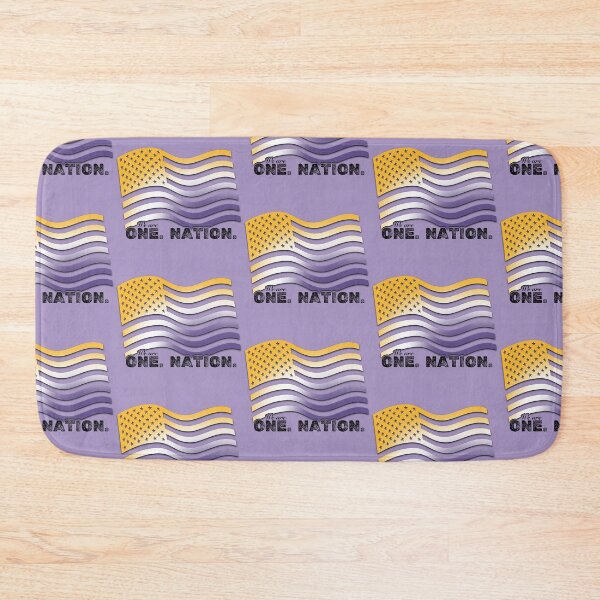 Item preview, We Are One Nation - Women’s Rights Awareness, Suffrage - Yellow, Purple, White American USA Flag designed and sold by SpeakBoldly.
