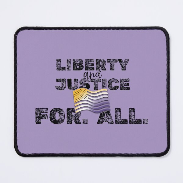 Item preview, Liberty and Justice for All - Women’s Rights Awareness, Suffrage - Yellow, Purple, White American USA Flag designed and sold by SpeakBoldly.