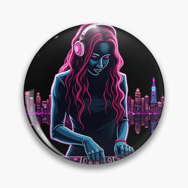 Item preview, DJ Girl from Neon City 03 designed and sold by kjp-design.