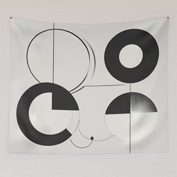 Item preview, Abstract Bauhaus Modern Minimalist Design designed and sold by TribalioDesigns.