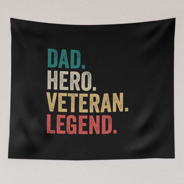 Item preview, Dad, Hero, Veteran, Legend - Veteran Dad Grandpa Gift designed and sold by kevzadevinca.