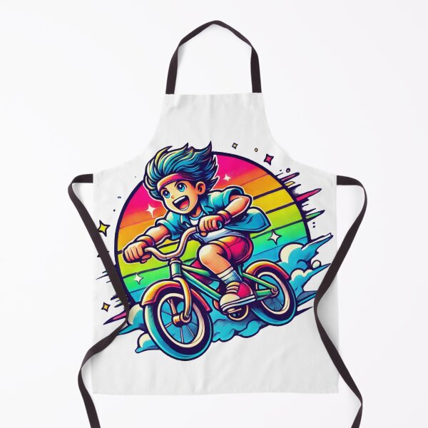 Item preview, Boy on his bike at full speed designed and sold by JonelleTshirts.