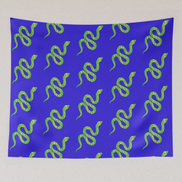 Item preview, Zen Flower Petal Art - Green and Yellow Snake  designed and sold by SpeakBoldly.