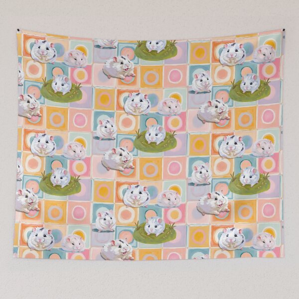 Item preview, Hamster Love : Rainbow Square designed and sold by critter-cuddle.