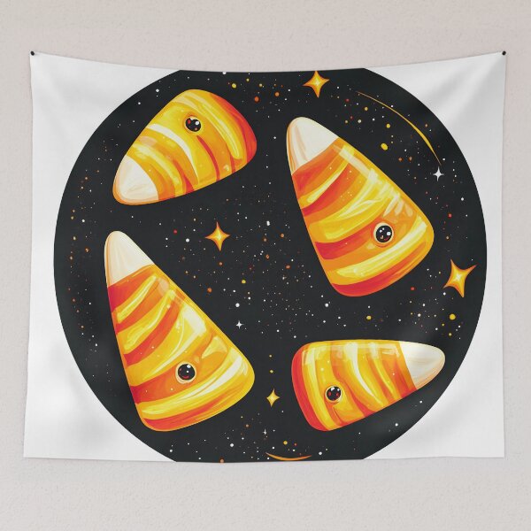 Item preview, Floating Candy Corns in Space designed and sold by CharmingQuill.