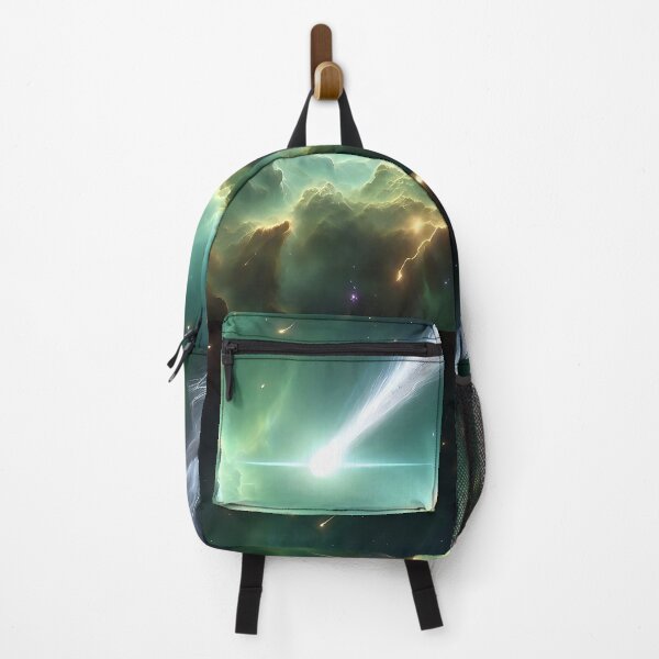 Item preview, Meteor shower and comet in nebula designed and sold by A-Man-and-a-Cat.