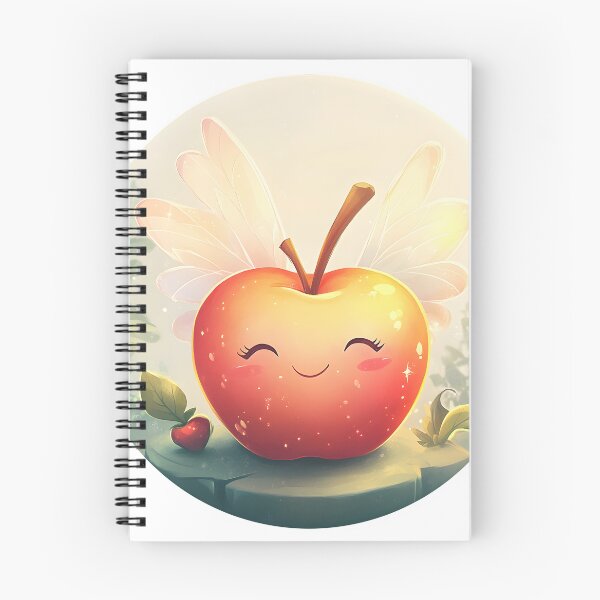 Item preview, Cheerful Apple Fairy with Delicate Wings designed and sold by CharmingQuill.