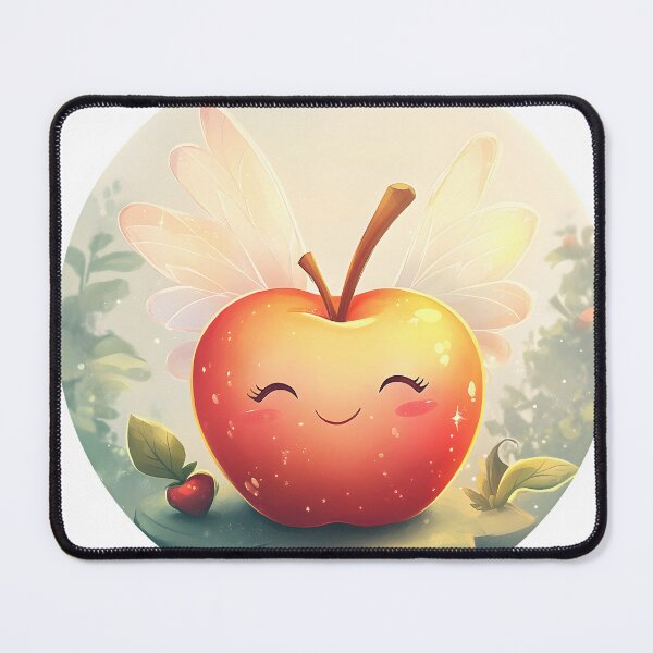 Item preview, Cheerful Apple Fairy with Delicate Wings designed and sold by CharmingQuill.