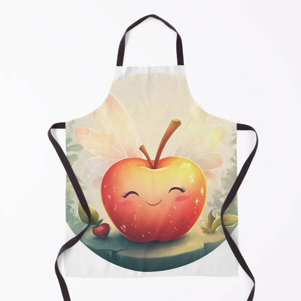 Item preview, Cheerful Apple Fairy with Delicate Wings designed and sold by CharmingQuill.