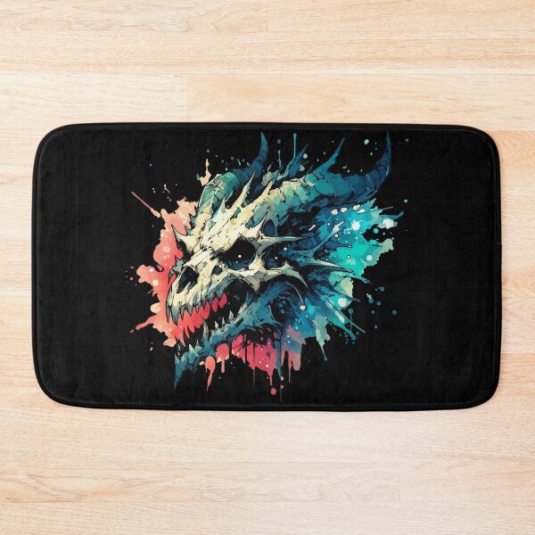 Item preview, Dragon Skull Fantasy RPG Watercolor Splash Art designed and sold by TomFrontierArt.