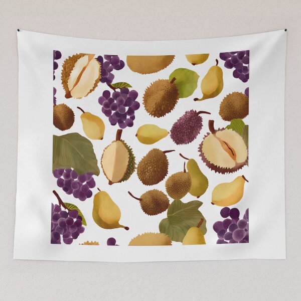 Item preview, A colorful fruit pattern with a variety of fruits including grapes, pears designed and sold by PWDigitalArt.