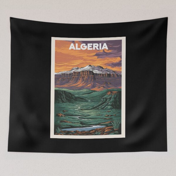 Item preview, Algeria, Travel Art designed and sold by PinkandP.