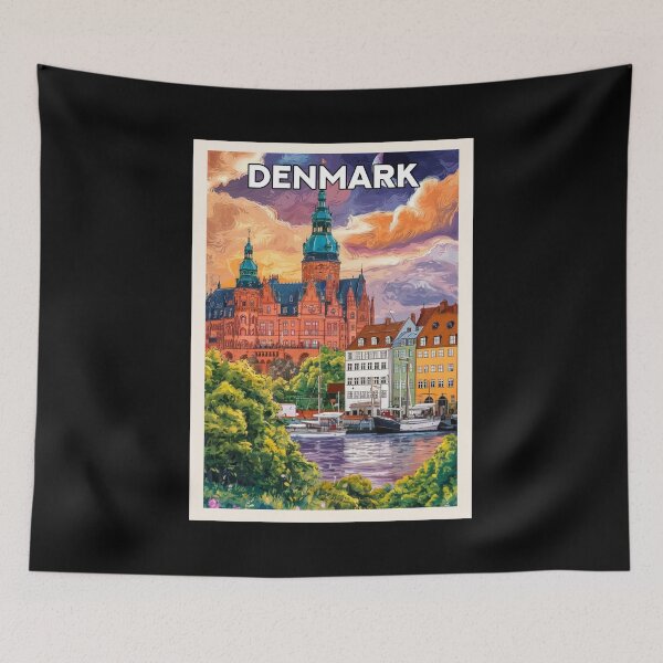 Item preview, Denmark, Travel Art designed and sold by PinkandP.