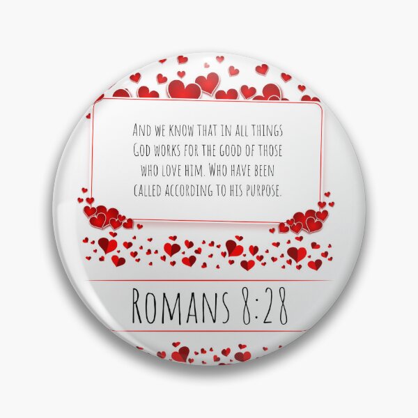 Item preview, God works for the good of those who love him! designed and sold by Woven-in-Jesus.