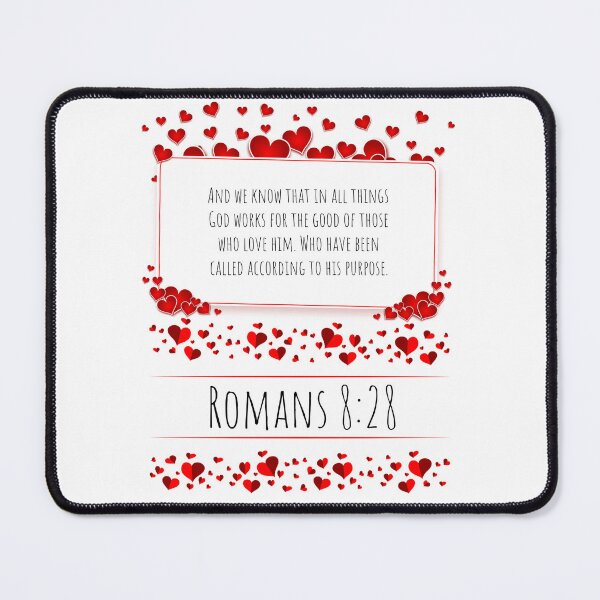 Item preview, God works for the good of those who love him! designed and sold by Woven-in-Jesus.